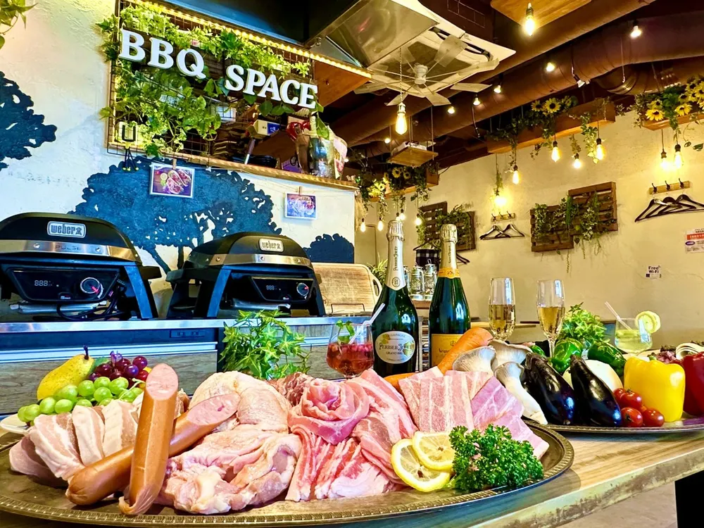 渋谷ガーデンルーム4F グランピングBBQ お肉食べ放題コース